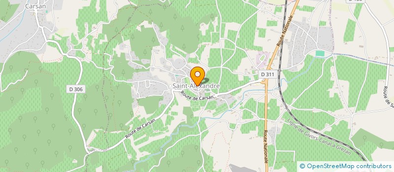 localisation de l'entreprise CENTRE COMMUNAL D'ACTION SOCIALE  SAINT-PAULET-DE-CAISSON