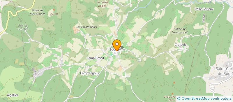 localisation de l'entreprise CENTRE COMMUNAL D'ACTION SOCIALE  SAINT-JULIEN-DE-PEYROLAS