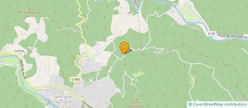 localisation de l'entreprise CENTRE COMMUNAL D'ACTION SOCIALE  SAINT-JEAN-DU-GARD