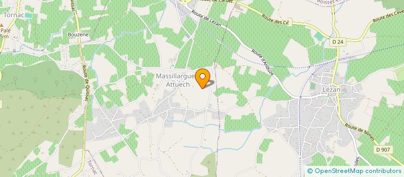 localisation de l'entreprise CENTRE COMMUNAL D'ACTION SOCIALE  SAINT-SEBASTIEN-D'AIGREFEUILLE