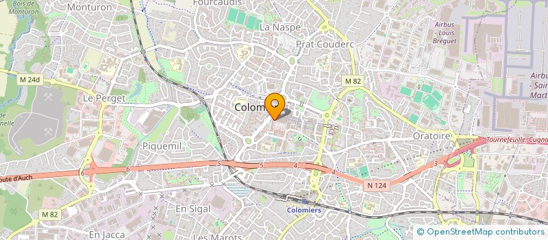 localisation de l'entreprise CENTRE COMMUNAL D ACTION SOCIALE à COLOMIERS