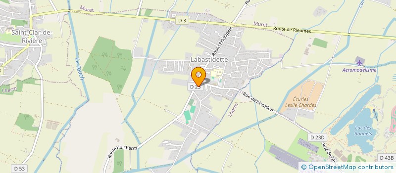 localisation de l'entreprise CENTRE COMMUNAL D'ACTION SOCIALE  LABASTIDETTE