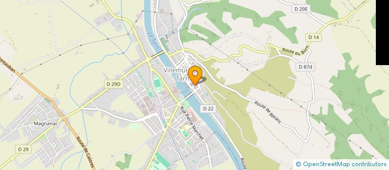 localisation de l'entreprise CENTRE COMMUNAL D'ACTION SOCIALE  LA MAGDELAINE-SUR-TARN