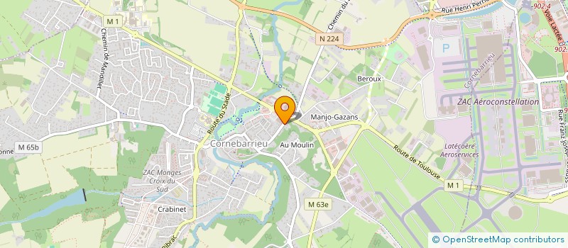 localisation de l'entreprise CENTRE COMMUNAL D'ACTION SOCIALE  MONDONVILLE