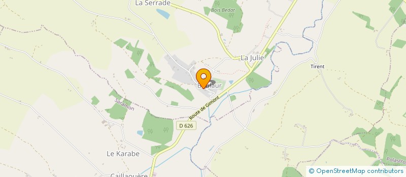 localisation de l'entreprise CENTRE COMMUNAL D'ACTION SOCIALE  CASTELNAU-BARBARENS