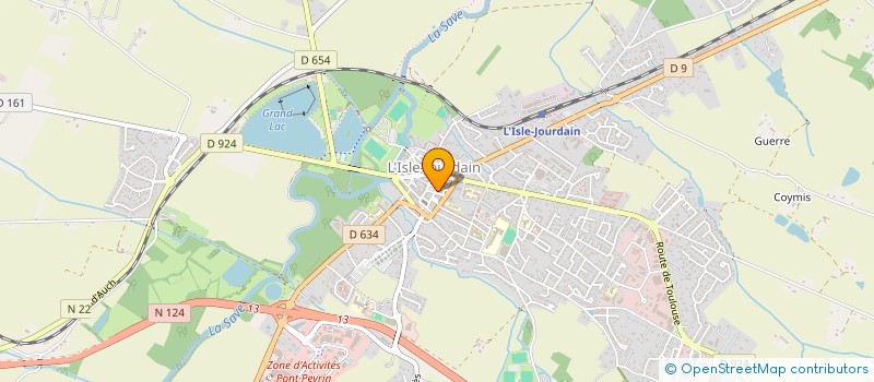 localisation de l'entreprise CENTRE COMMUNAL D ACTION SOCIALE à L'ISLE-JOURDAIN