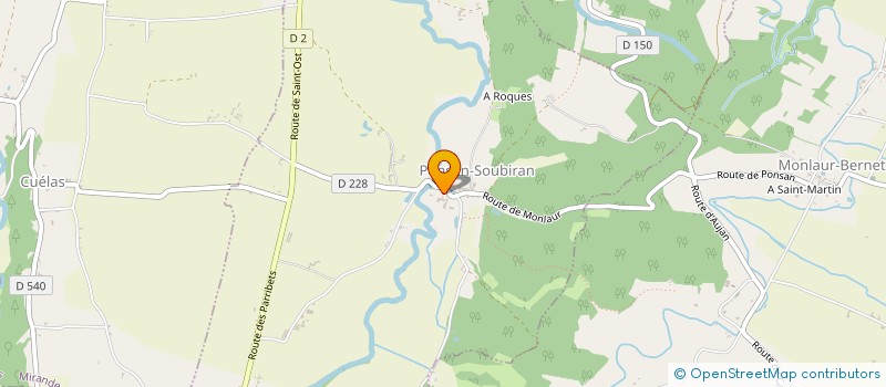 localisation de l'entreprise CENTRE COMMUNAL D ACTION SOCIALE  BERDOUES