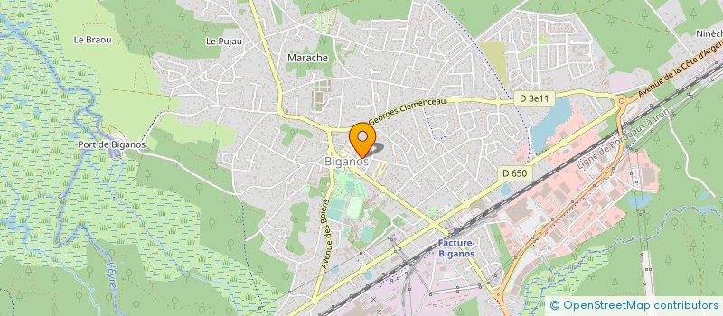 localisation de l'entreprise CENTRE COMMUNAL D'ACTION SOCIALE à BIGANOS