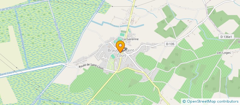 localisation de l'entreprise CENTRE COMMUNAL D'ACTION SOCIALE à BRAUD-ET-SAINT-LOUIS