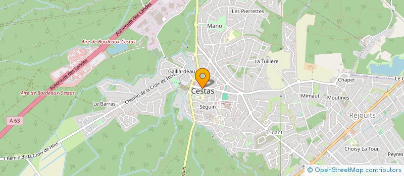 localisation de l'entreprise CENTRE COMMUNAL D'ACTION SOCIALE  CESTAS