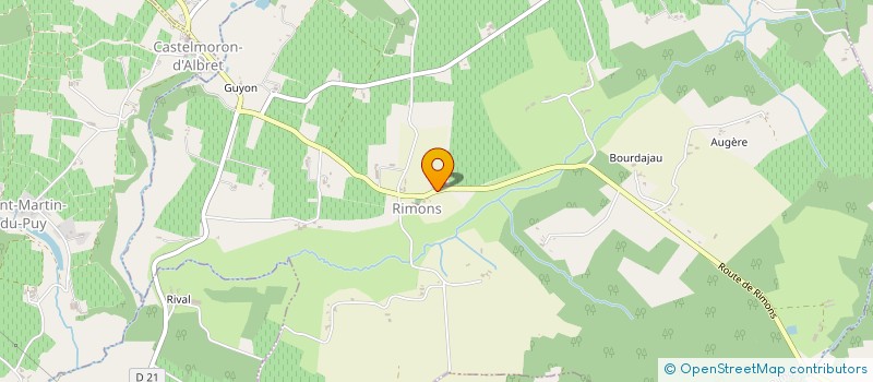 localisation de l'entreprise CENTRE COMMUNAL D'ACTION SOCIALE  RIMONS