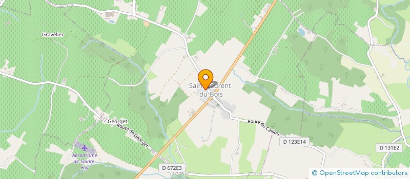 localisation de l'entreprise CENTRE COMMUNAL D ACTION SOCIALE  SAINT-LAURENT-DU-BOIS