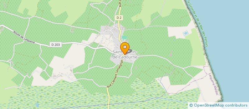 localisation de l'entreprise CENTRE COMMUNAL D'ACTION SOCIALE  SAINT-SEURIN-DE-CADOURNE