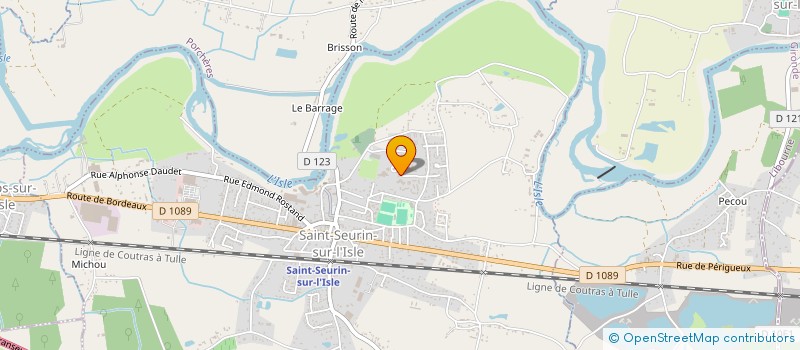 localisation de l'entreprise CENTRE COMMUNAL D'ACTION SOCIALE  SAINT-SEURIN-SUR-L'ISLE