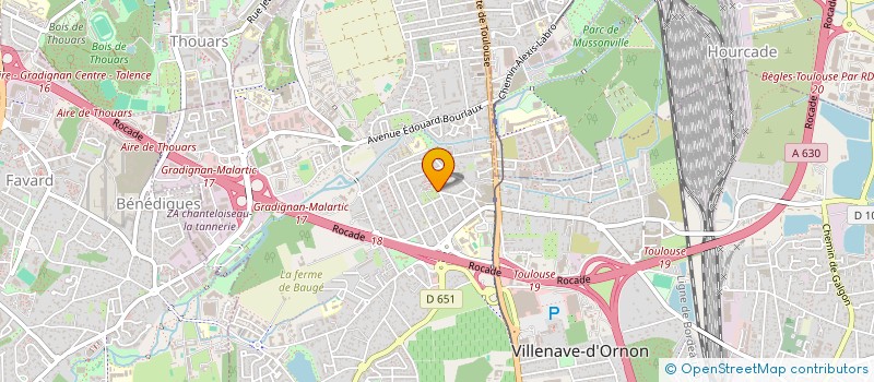 localisation de l'entreprise CENTRE COMMUNAL D'ACTION SOCIALE  VILLENAVE-D'ORNON