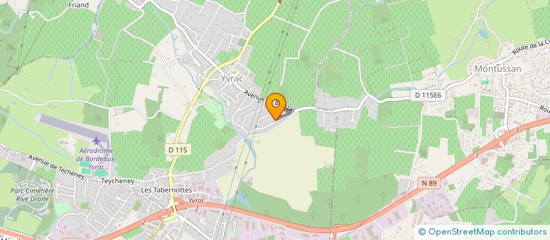 localisation de l'entreprise CENTRE COMMUNAL D'ACTION SOCIALE  YVRAC