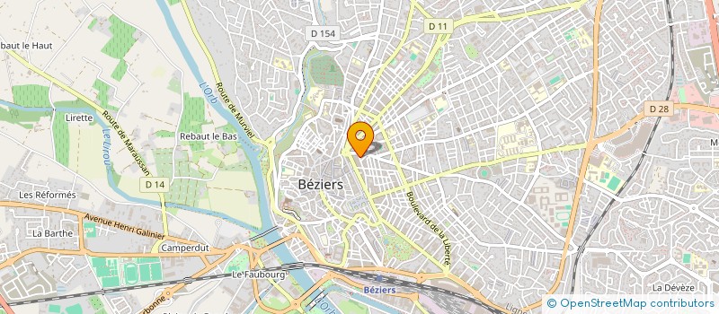 localisation de l'entreprise CENTRE COMMUNAL D'ACTION SOCIALE à BEZIERS