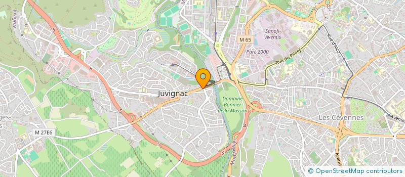 localisation de l'entreprise CENTRE COMMUNAL D'ACTION SOCIALE à JUVIGNAC