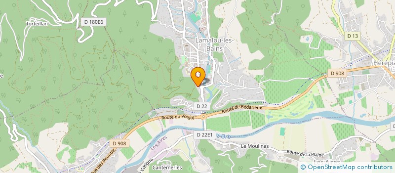 localisation de l'entreprise CENTRE COMMUNAL D ACTION SOCIALE à LAMALOU-LES-BAINS