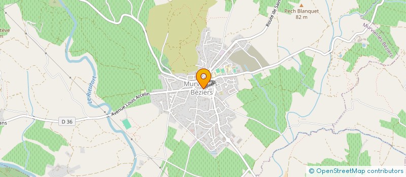 localisation de l'entreprise CENTRE COMMUNAL D'ACTION SOCIALE à MURVIEL-LES-BEZIERS