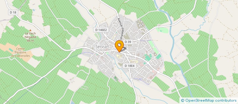 localisation de l'entreprise CENTRE COMMUNAL D'ACTION SOCIALE  SERVIAN