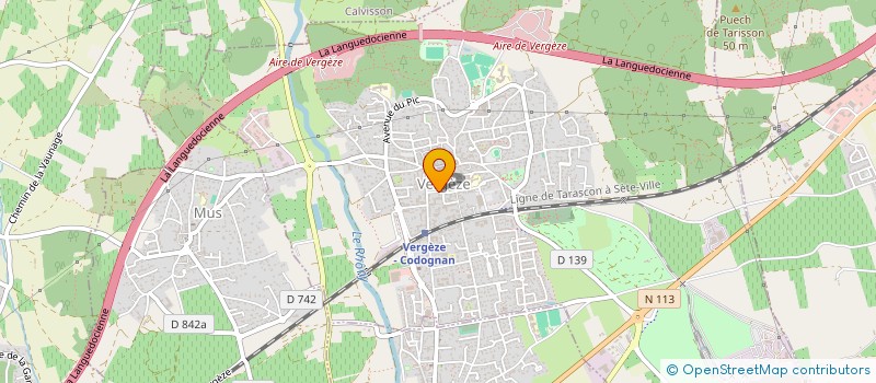 localisation de l'entreprise CENTRE COMMUNAL D ACTION SOCIALE à VERGEZE