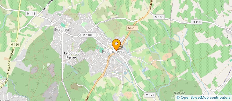 localisation de l'entreprise CENTRE COMMUNAL D'ACTION SOCIALE  RESTINCLIERES