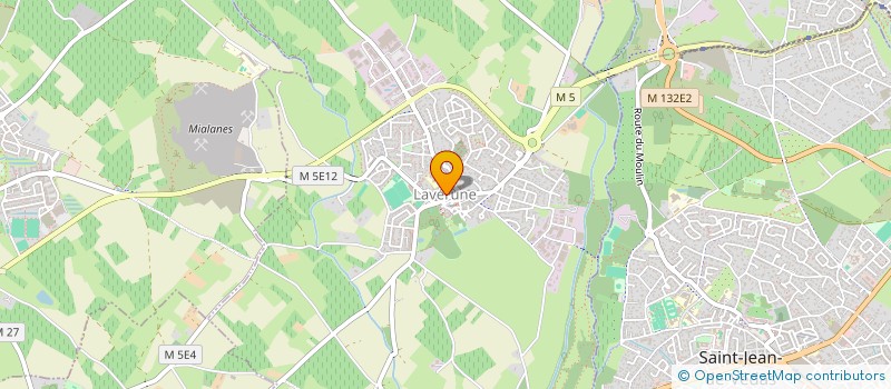 localisation de l'entreprise CENTRE COMMUNAL D'ACTION SOCIALE  LAVERUNE