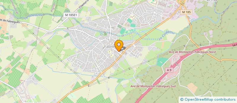 localisation de l'entreprise CENTRE COMMUNAL D'ACTION SOCIALE  FABREGUES