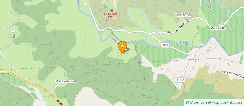 localisation de l'entreprise CENTRE COMMUNAL D'ACTION SOCIALE  ROQUEREDONDE