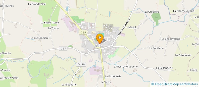 localisation de l'entreprise CENTRE COMMUNAL D'ACTION SOCIALE à BAIS