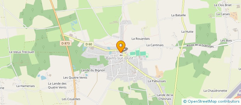 localisation de l'entreprise CENTRE COMMUNAL D'ACTION SOCIALE à BAINS-SUR-OUST