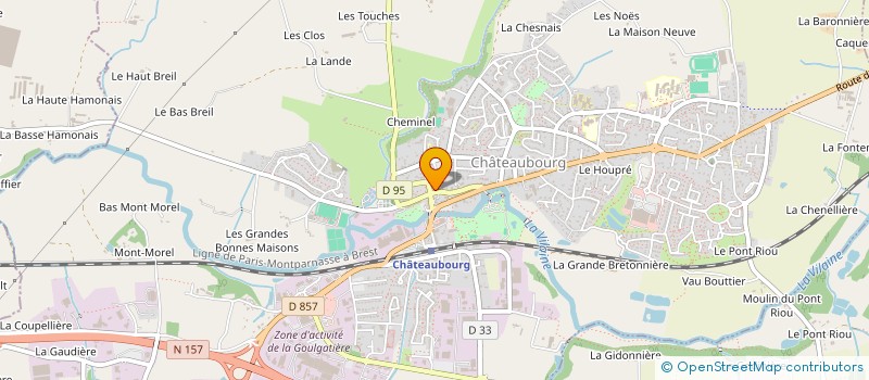 localisation de l'entreprise CENTRE COMMUNAL D ACTION SOCIALE à CHATEAUBOURG