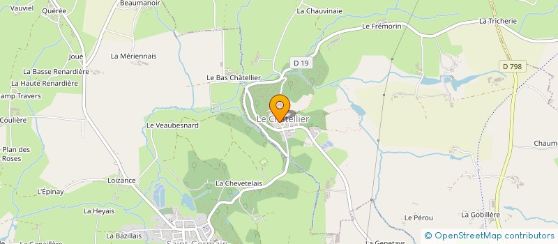 localisation de l'entreprise CENTRE COMMUNAL D ACTION SOCIALE à LE CHATELLIER