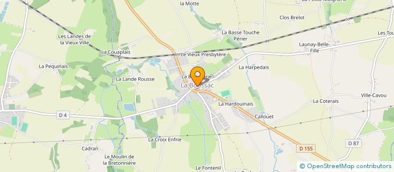 localisation de l'entreprise CENTRE COMMUNAL D ACTION SOCIALE à LA BOUSSAC