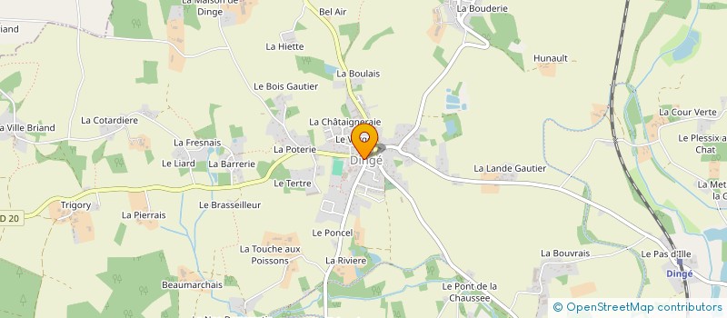 localisation de l'entreprise CENTRE COMMUNAL D'ACTION SOCIALE à DINGE
