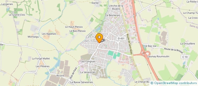 localisation de l'entreprise CENTRE COMMUNAL D'ACTION SOCIALE à LA CHAPELLE-DES-FOUGERETZ