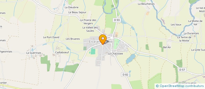 localisation de l'entreprise CENTRE COMMUNAL D'ACTION SOCIALE à ERCE-EN-LAMEE