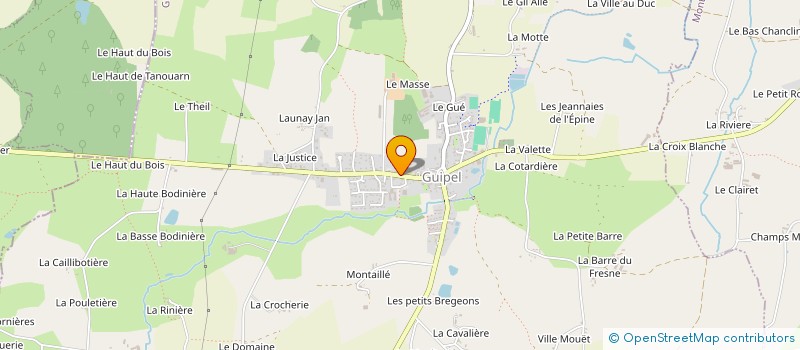 localisation de l'entreprise CENTRE COMMUNAL D'ACTION SOCIALE à GUIPEL