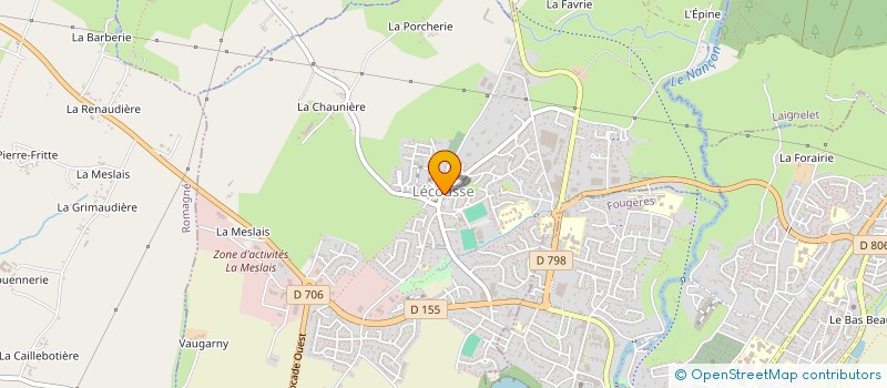 localisation de l'entreprise CENTRE COMMUNAL D ACTION SOCIALE à LECOUSSE