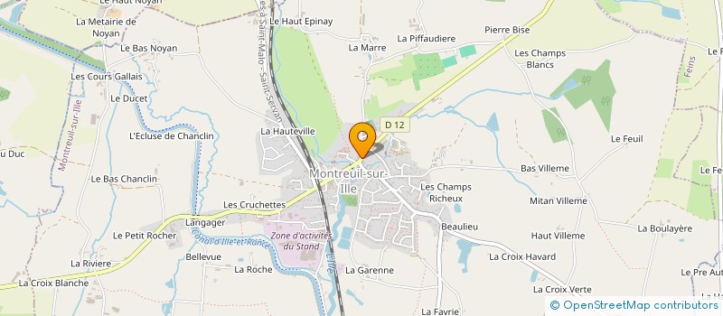 localisation de l'entreprise CENTRE COMMUNAL D ACTION SOCIALE à MONTREUIL-SUR-ILLE