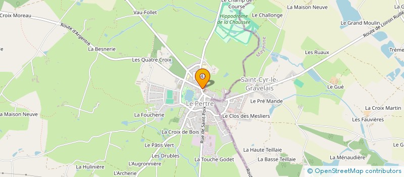 localisation de l'entreprise CENTRE COMMUNAL D ACTION SOCIALE à LE PERTRE