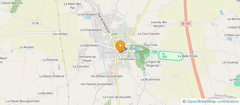 localisation de l'entreprise CENTRE COMMUNAL D'ACTION SOCIALE  SAINTE-ANNE-SUR-VILAINE