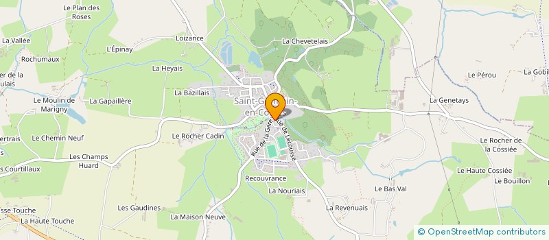 localisation de l'entreprise CENTRE COMMUNAL D ACTION SOCIALE  SAINT-GERMAIN-EN-COGLES