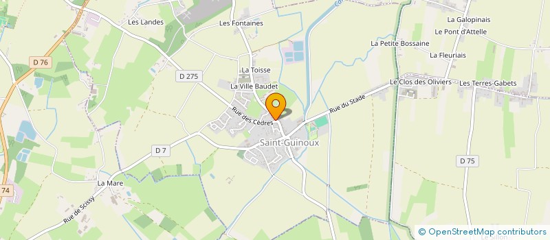 localisation de l'entreprise CENTRE COMMUNAL D ACTION SOCIALE  SAINT-GUINOUX