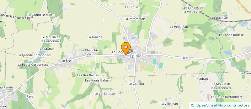 localisation de l'entreprise CENTRE COMMUNAL D ACTION SOCIALE  ROZ-LANDRIEUX