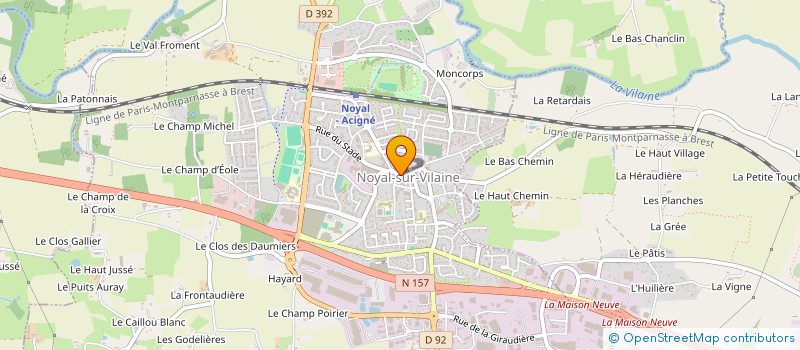 localisation de l'entreprise CENTRE COMMUNAL D ACTION SOCIALE à NOYAL-SUR-VILAINE