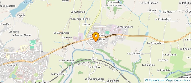 localisation de l'entreprise CENTRE COMMUNAL D ACTION SOCIALE  SAINT-JEAN-SUR-VILAINE