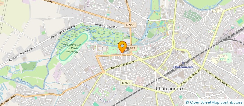 localisation de l'entreprise CENTRE COMMUNAL D'ACTION SOCIALE à CHATEAUROUX