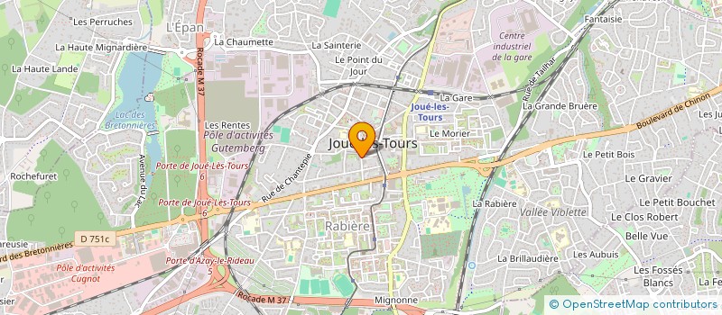 localisation de l'entreprise CENTRE COMMUNAL D ACTION SOCIALE à JOUE-LES-TOURS